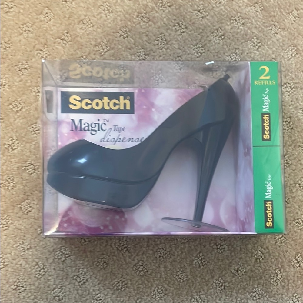 Black High Stiletto Heel Scotch tape dispenser